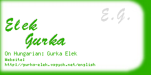 elek gurka business card
